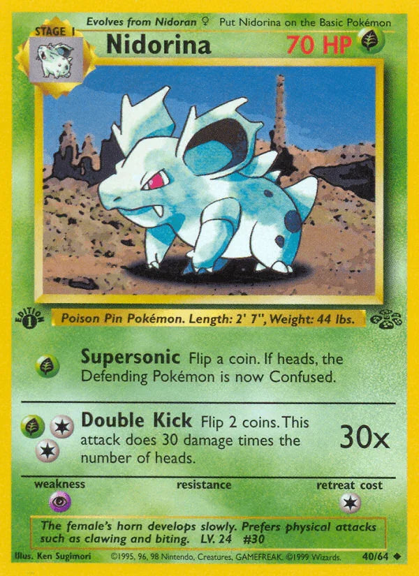 Nidorina (40/64) [Jungle 1st Edition]