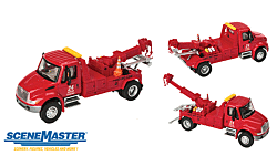 Walthers SceneMaster 949-11531 HO International 4300 Tow Truck - Red