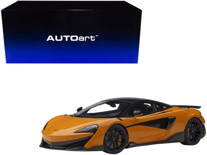 Mclaren 600LT Myan Orange and Carbon 1/18 Model Car by Autoart  free shipping USA