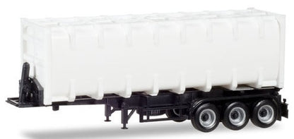 Herpa 76234 HO Scale Truck/Trailers -- 30' Bulk Container Trailer