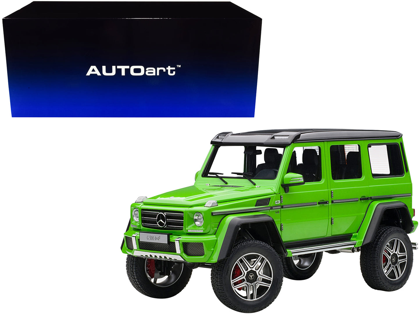 Mercedes Benz G500 4X4 2 Alien Green 1/18 Model Car by Autoart  free shipping USA