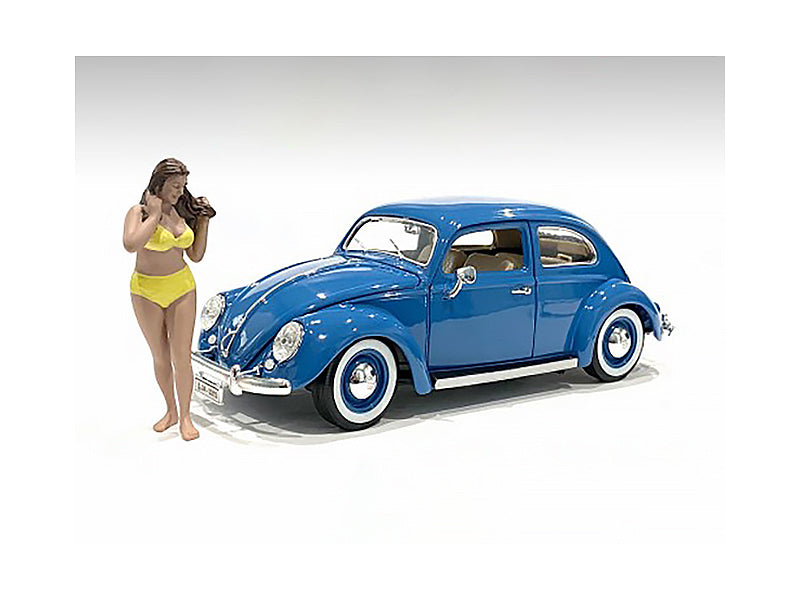 Beach Girl Amy Figurine for 1/18 Scale Models by American Diorama  free shipping USA