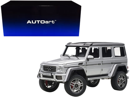 Mercedes Benz G500 4X4 2 Silver 1/18 Model Car by Autoart  free shipping USA