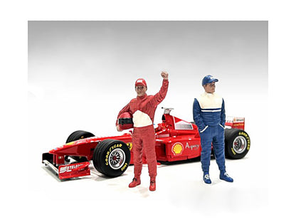 "Racing Legends" 90's Figures A and B Set of 2 for 1/18 Scale Models by American Diorama  free shipping USA