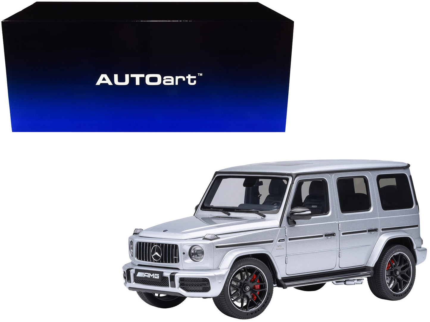2019 Mercedes-Benz AMG G63 Iridium Silver Metallic 1/18 Model Car by Autoart  free shipping USA