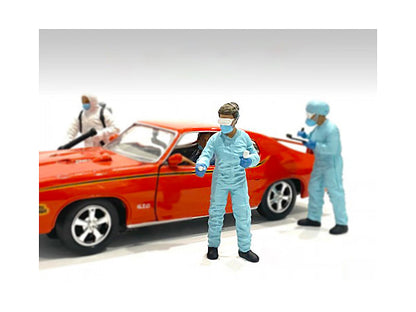 Hazmat Crew Figurine II for 1/24 Scale Models by American Diorama  free shipping USA