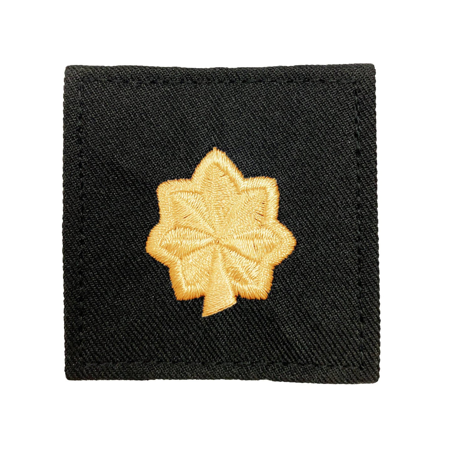 U.S. Army (O4) Major 2x2 Black Rank with Hook Fastener (each)