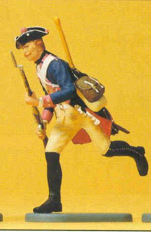 Preiser 54136 1/24 Prussian 1756 7th Musketeer Running