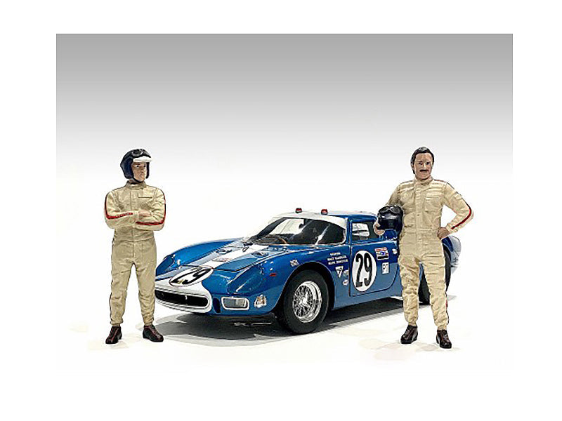 "Racing Legends" 60's Set of 2 Diecast Figures for 1/43 Scale Models by American Diorama  free shipping USA