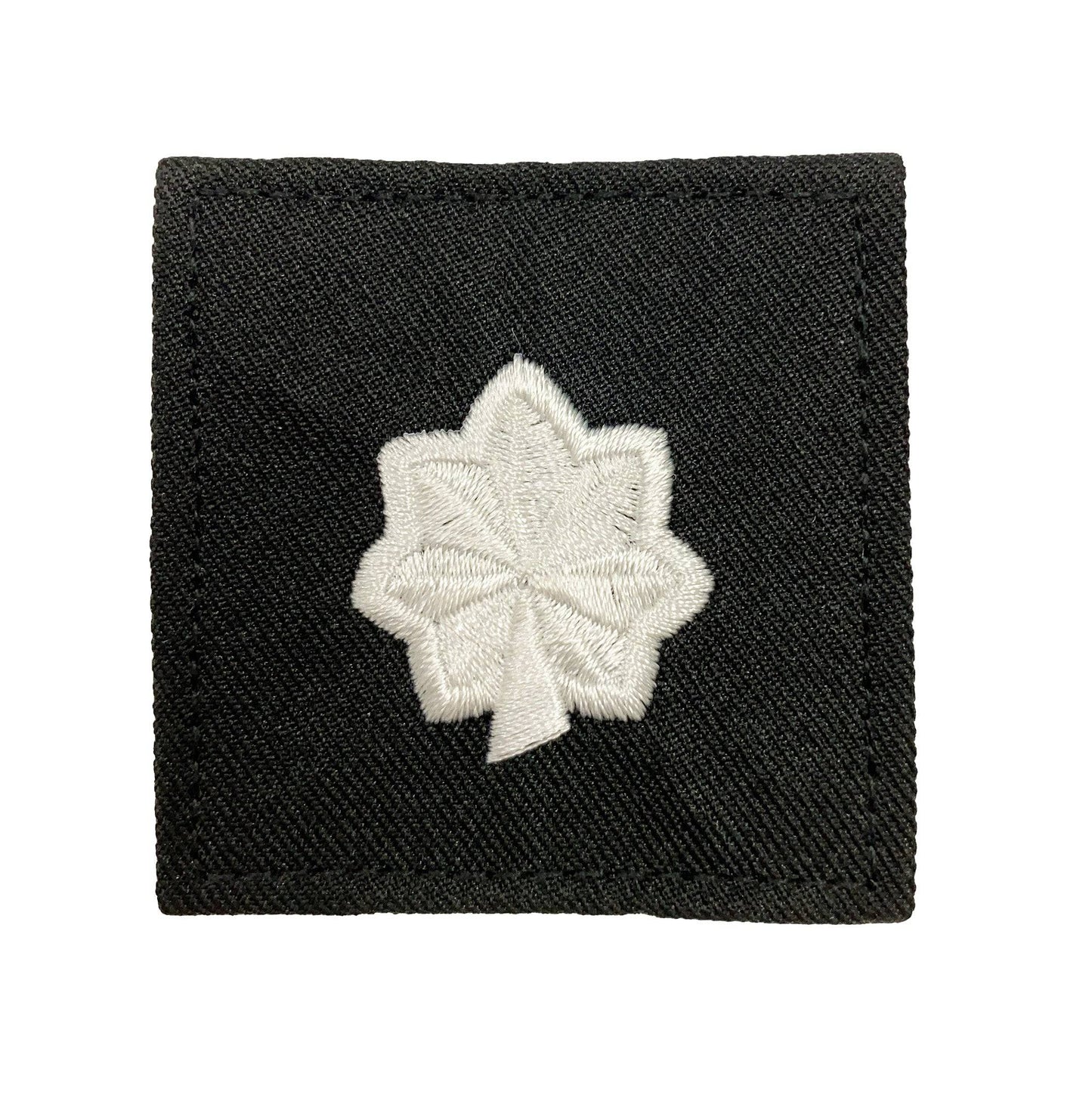 U.S. Army (O5) Lieutenant Colonel 2x2 Black Rank with Hook Fastener (each)