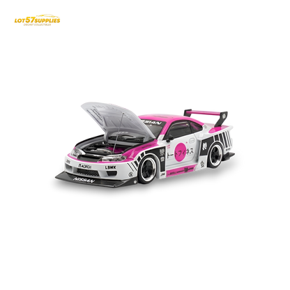 TPC Silvia S15 LBWK Pink - White 1:64
