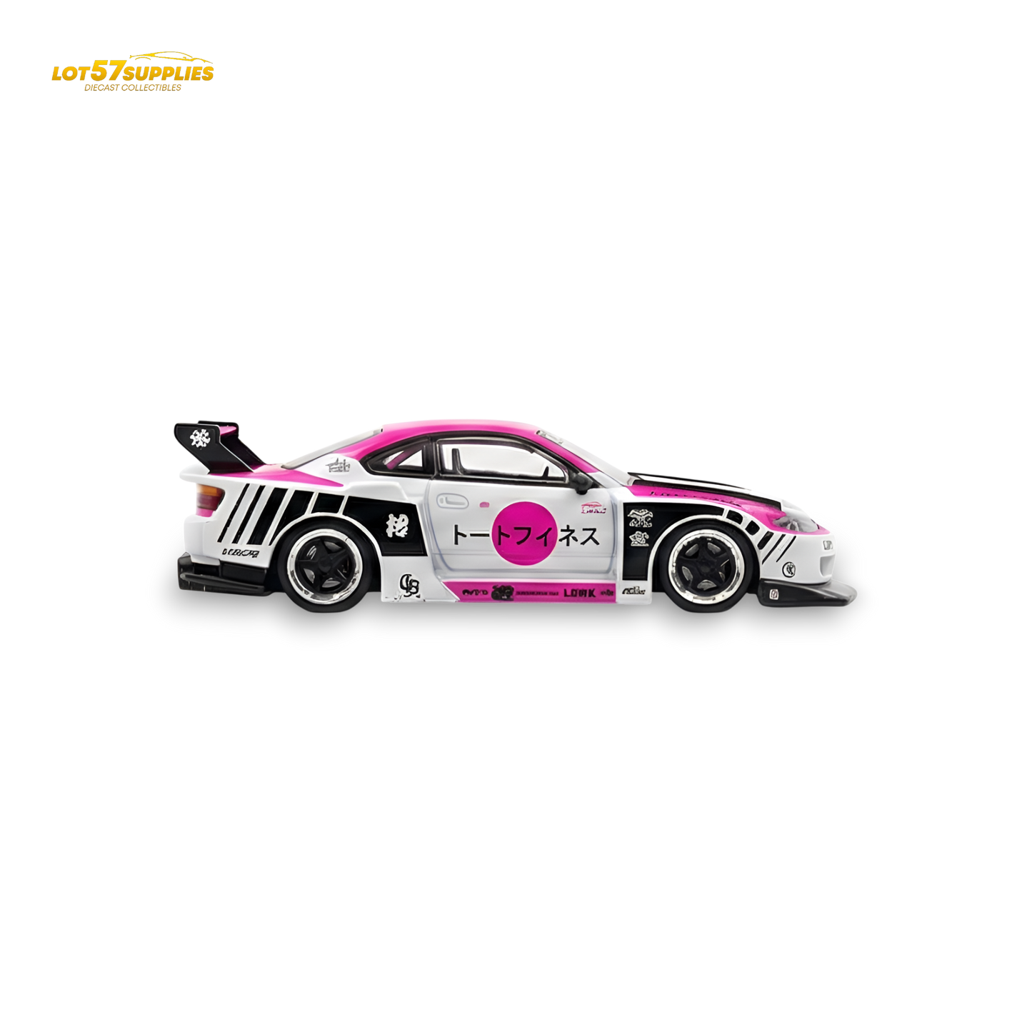 TPC Silvia S15 LBWK Pink - White 1:64
