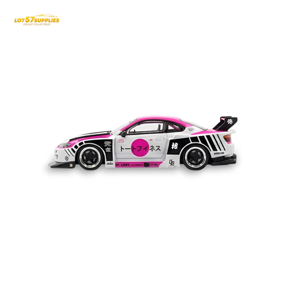 TPC Silvia S15 LBWK Pink - White 1:64