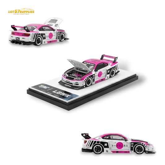 TPC Silvia S15 LBWK Pink - White 1:64