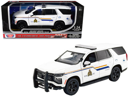 2025 Chevrolet Tahoe PPV with Light Bar "RCMP Royal Canadian Mounted Police" White "Law Enforcement and Public Service" Series 1/24 Diecast Model Car by Motormax  free shipping USA