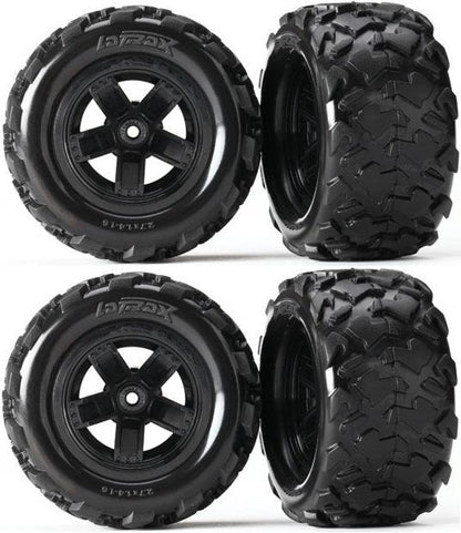 Traxxas 7672 LaTrax Tires/Wheels Assembled Glued Teton (4)