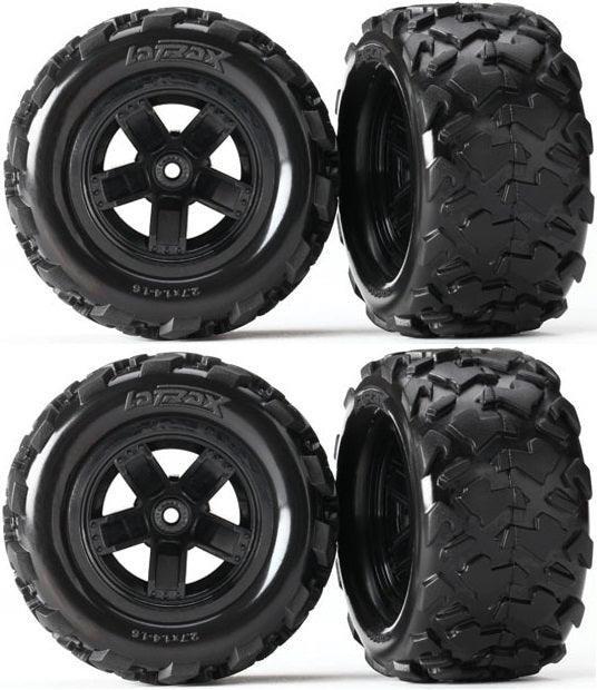 Traxxas 7672 LaTrax Tires/Wheels Assembled Glued Teton (4)