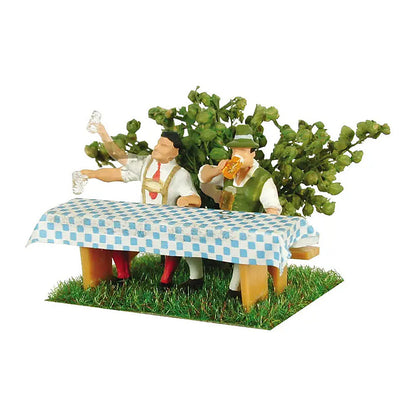 Viessmann 1525 HO Scale 2 Beer Drinkers w/Animated Arms -- 14-16 Volt AC or DC