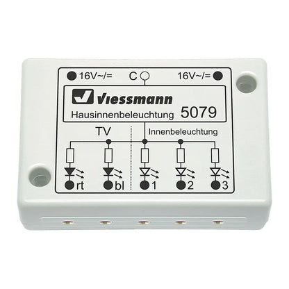 Viessmann 5079 HO Scale LED House Interior Lighting with TV-Simulation
