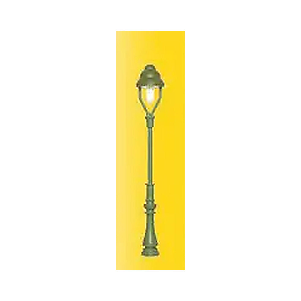 Viessmann 6728 HO Scale Standard Gas Lamp -- Green Mast, Warm White LED