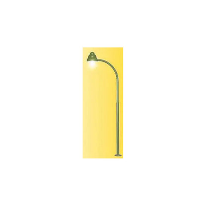 Viessmann 6729 HO Scale Overhead Gas Lamp -- Green Mast, Warm White LED, 3-1/8"