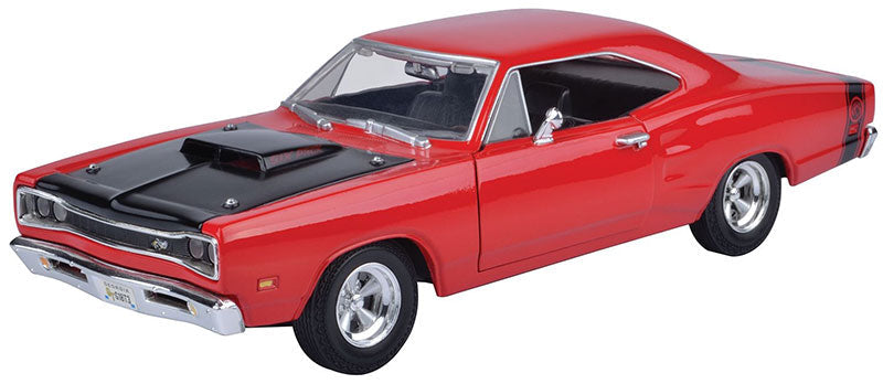 Motormax 73315AC-R 1/24 1969 Dodge Coronet Super Bee, Red