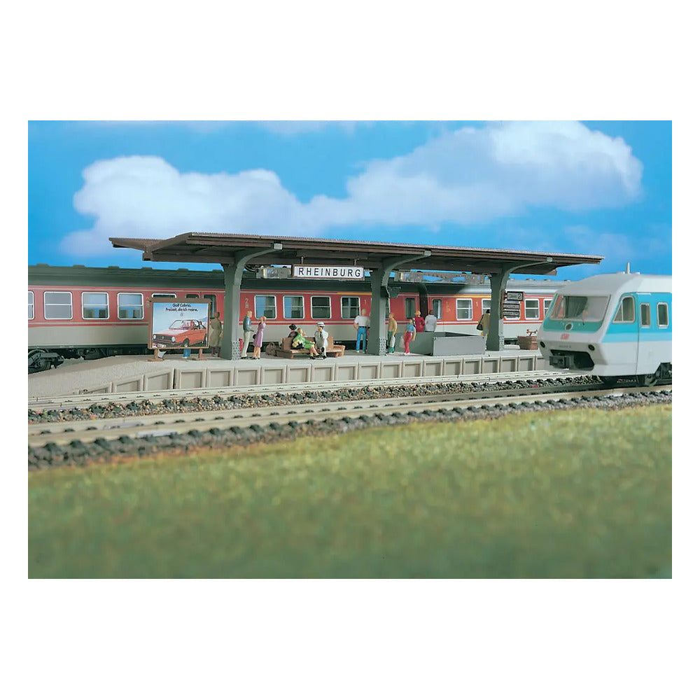 Vollmer 43535 HO Scale Rheinburg Station Platform -- Kit