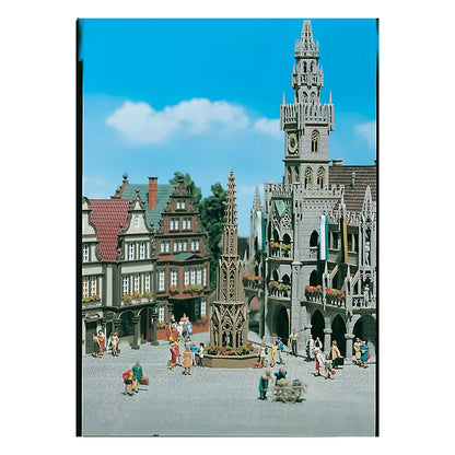 Vollmer 43758 HO Scale Ornamental Fountain -- 2-1/8 x 2-1/8 x 5-3/4" 5.5 x 5.5 x 14.5cm