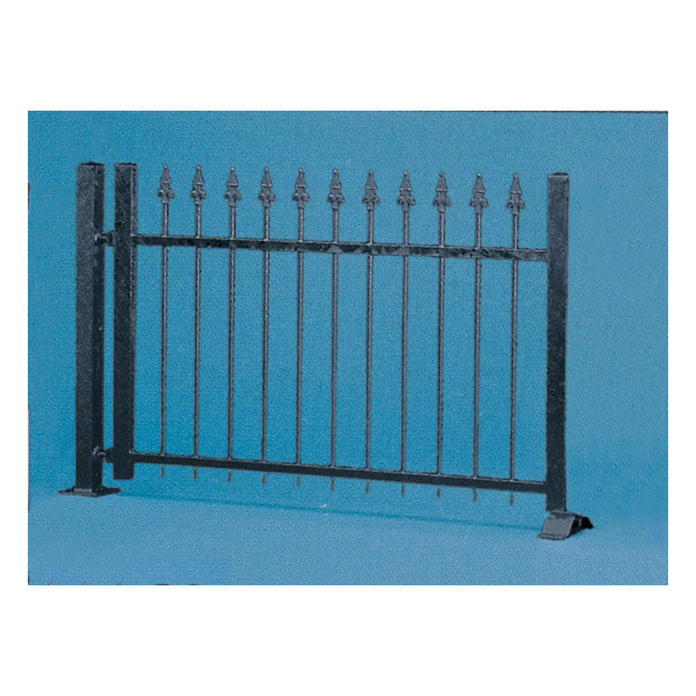 Vollmer 45007 HO Scale Iron Fence -- Black, Approximately Length: 74-3/4"  190cm