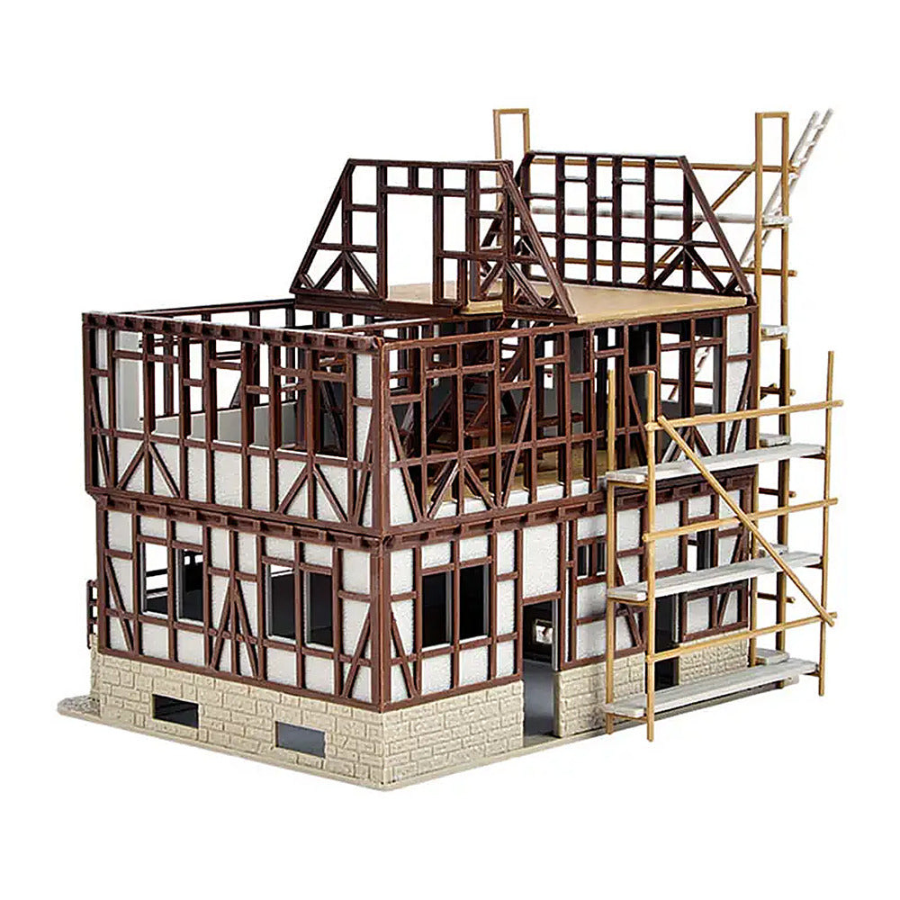 Vollmer 46889 HO Scale Half-Timbered House Under Construction -- Kit