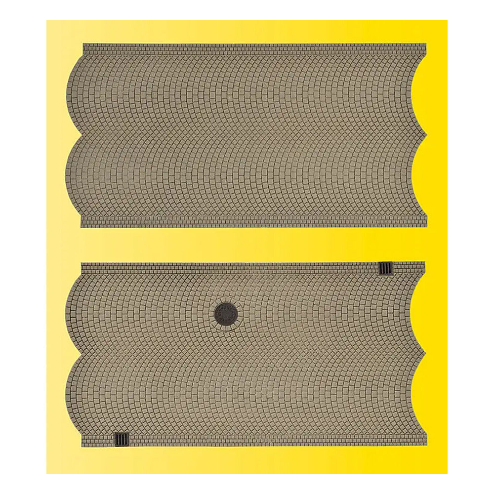 Vollmer 48240 HO Scale Cobblestone Street Sections --(3)