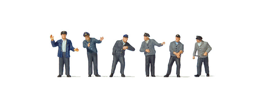 Preiser 10717 HO Scale Locomotive Crew Era III Figure Set