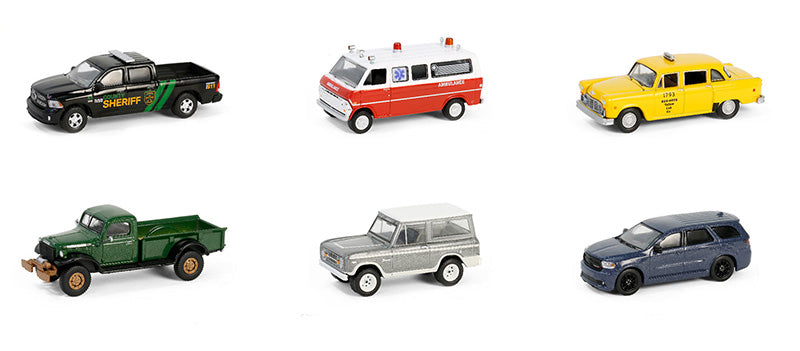 Greenlight 62030-CASE 1/64 Scale Hollywood Series 42 6 Pieces