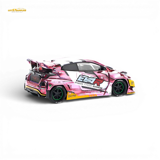 PopRace Toyota GR YARIS Pink EVA RT Production Model 1:64