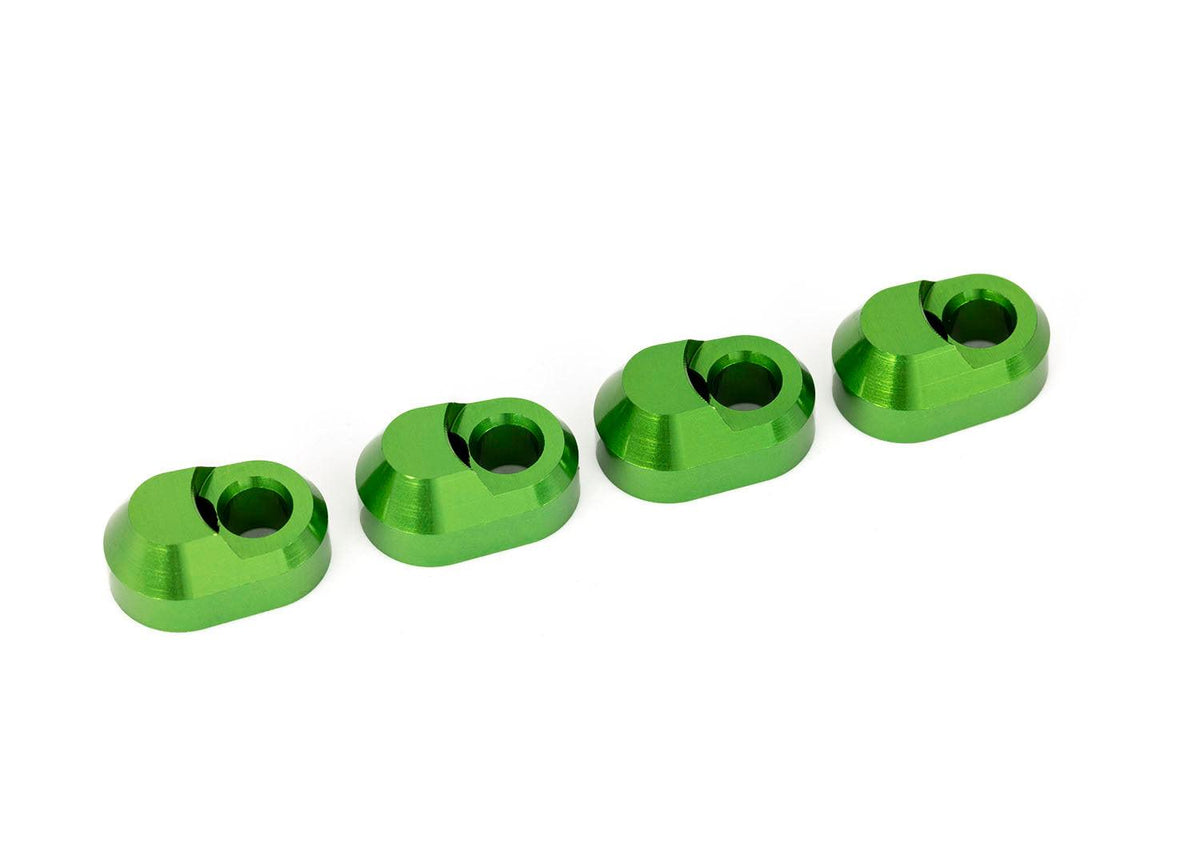 Traxxas 7743-GRN Green Aluminum Suspension Pin Retainers (4)