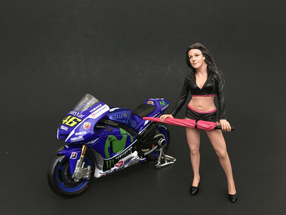 Umbrella Girl I Figure For 1:18 Scale Models by American Diorama  free shipping USA