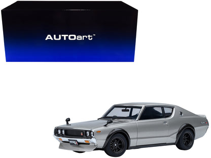 Nissan Skyline 2000GT-R (KPGC110) Tuned Version RHD (Right Hand Drive) Silver Metallic 1/18 Model Car by Autoart  free shipping USA