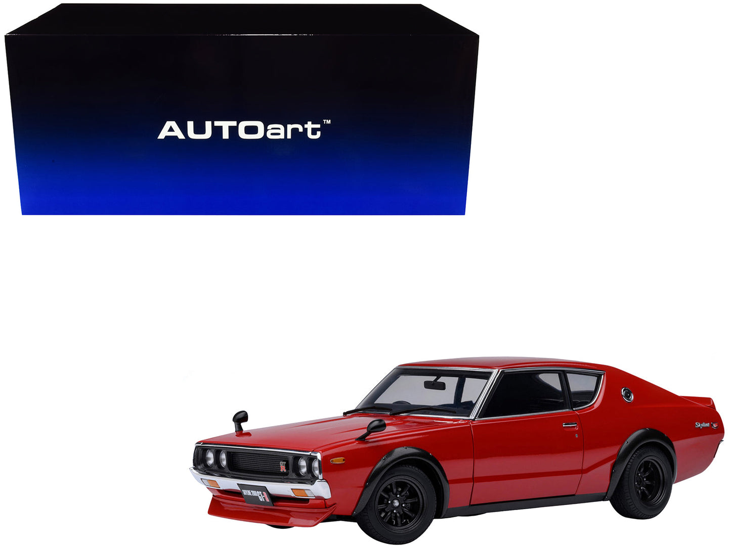 Nissan Skyline 2000GT-R (KPGC110) Tuned Version RHD (Right Hand Drive) Red 1/18 Model Car by Autoart  free shipping USA