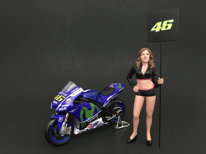 Paddock Girl Figure For 1:24 Scale Models by American Diorama  free shipping USA