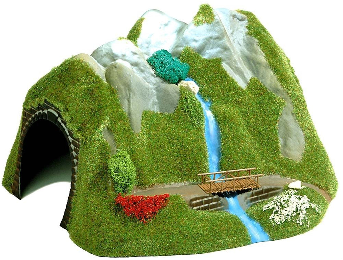 Busch 3007 HO Scale Curved Tunnel with Waterfall