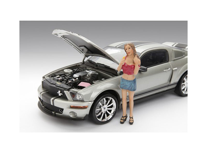 Female Monica Figure For 1:18 Diecast Model Cars by American Diorama  free shipping USA