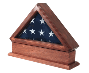 Flag Display Case AND Pedestal for American Flag