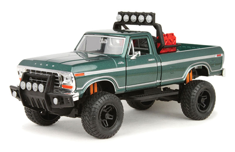 Motormax 79138DKGR 1/24 1979 Ford F-150 Off-Road, Green