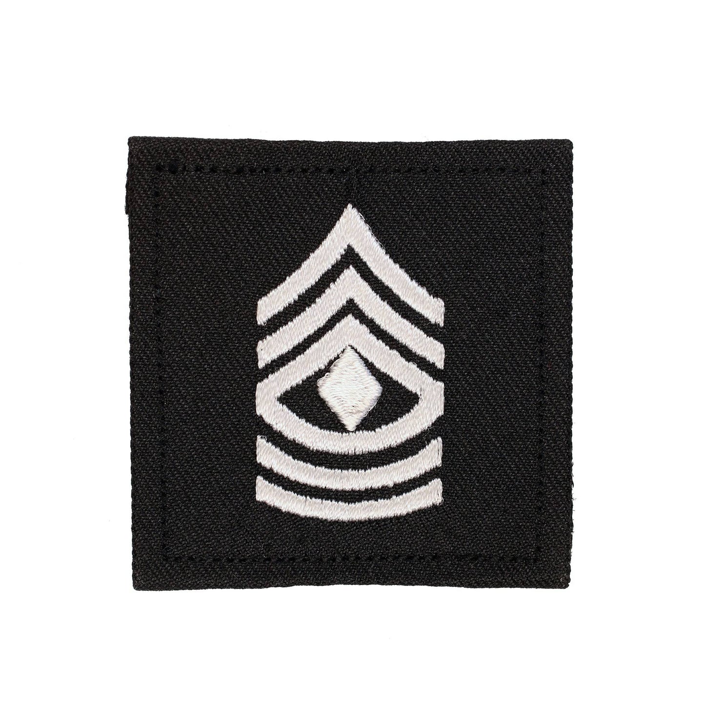U.S. Army 1st SGT 2x2 Black with Hook Fastener