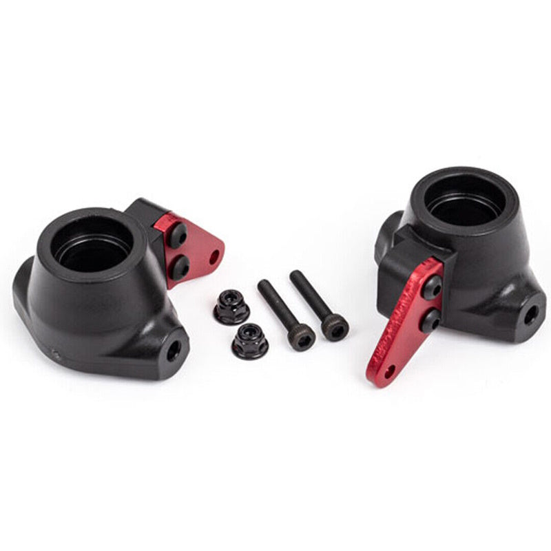 Traxxas 9637R Sledge Steering Blocks Left/Right Arms Aluminum Red-Anodized TRA1