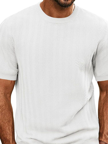 Men's Full Size Round Neck Short Sleeve T-Shirt Plus Size
