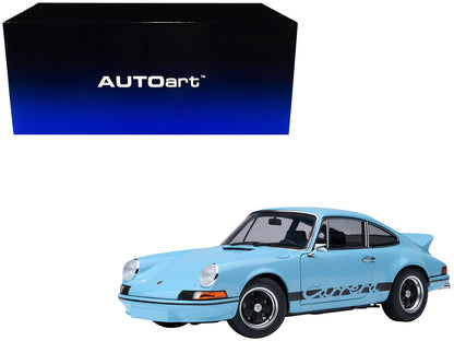 Porsche 911 Carrera 2.7 RS Gulf Blue with Black Stripes and Wheels 1/18 Model Car by Autoart  free shipping USA