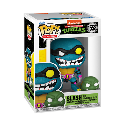 POP! & Buddy: TMNT S4 – Slash & Pre-mutated, turtle Slash