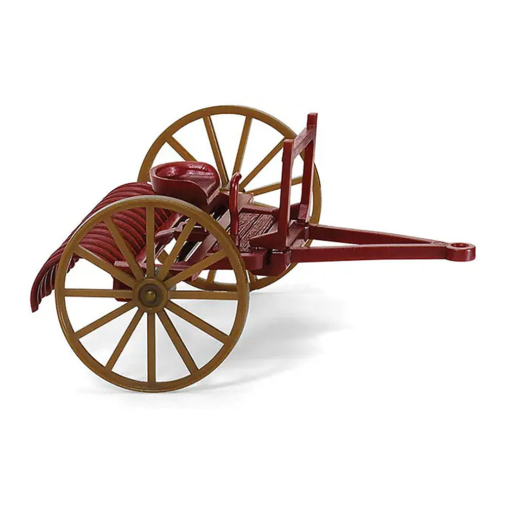 Wiking 88904 HO Scale 1936 Drag Rake - Vinous - Assembled -- Brown