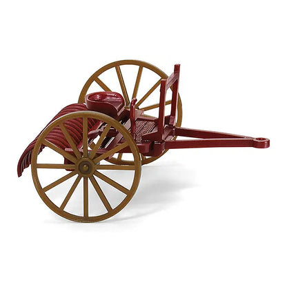 Wiking 88904 HO Scale 1936 Drag Rake - Vinous - Assembled -- Brown
